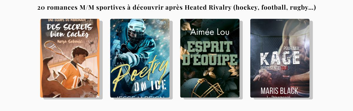 Bannière 20 romances M/M sportives – hockey, football, rugby