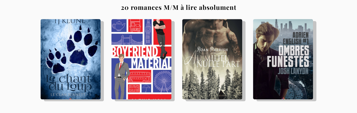 Couvertures de romances M/M à lire absolument