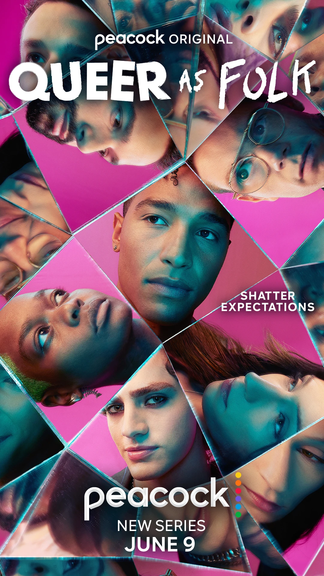 Affiche du reboot Queer as Folk 2022 sur Peacock