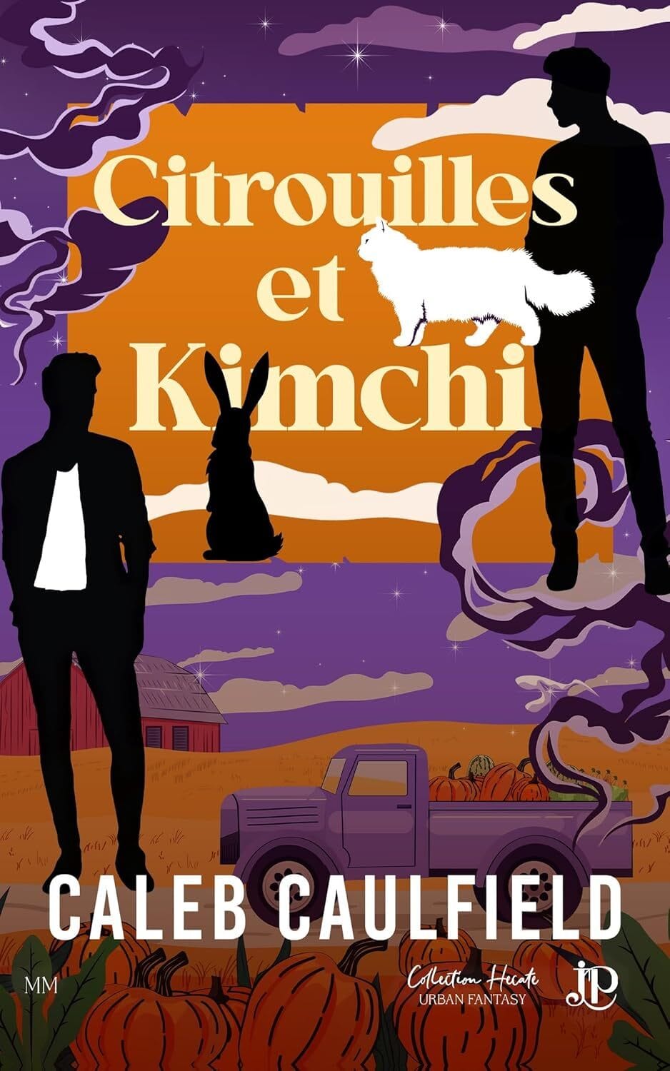 Couverture de Citrouilles & Kimchi par Caleb Caulfield, romance MM cozy fantasy