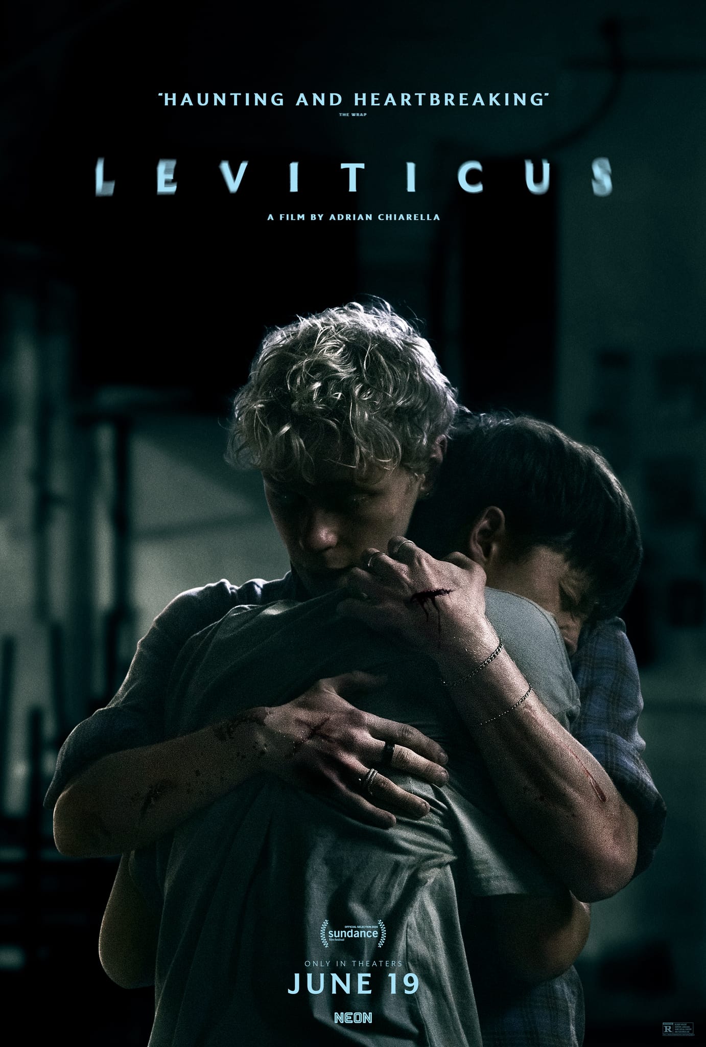 Affiche officielle du film Leviticus, film d'horreur queer australien d'Adrian Chiarella, sortie France 7 octobre 2026