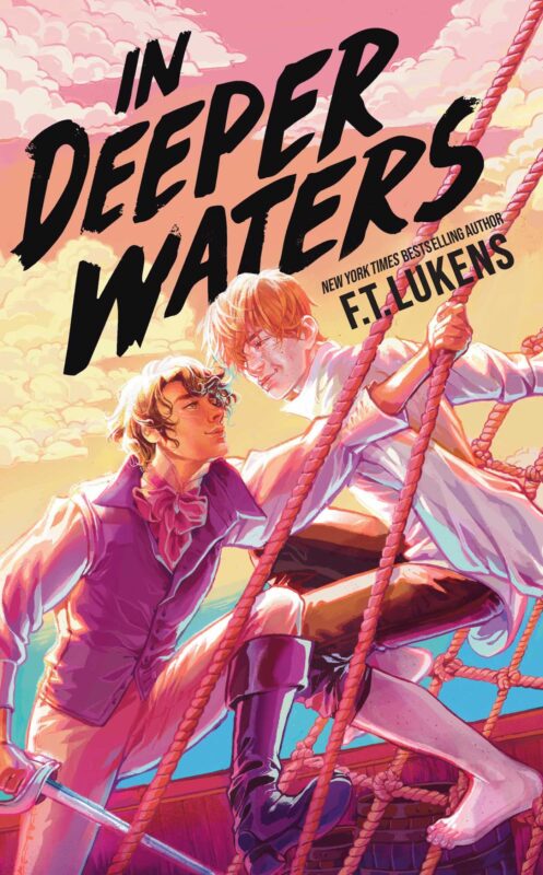 In Deeper Waters by F.T. Lukens, MM pirate fantasy romance book cover