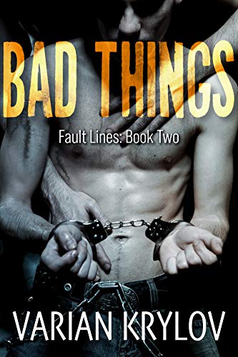 Bad Things by Varian Krylov, dark romance MM book cover