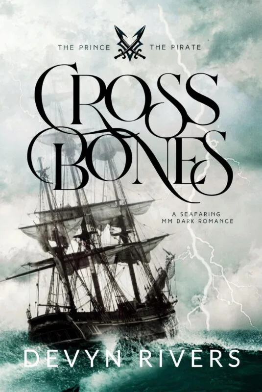 Crossbones by Devyn Rivers, dark MM pirate romance book cover