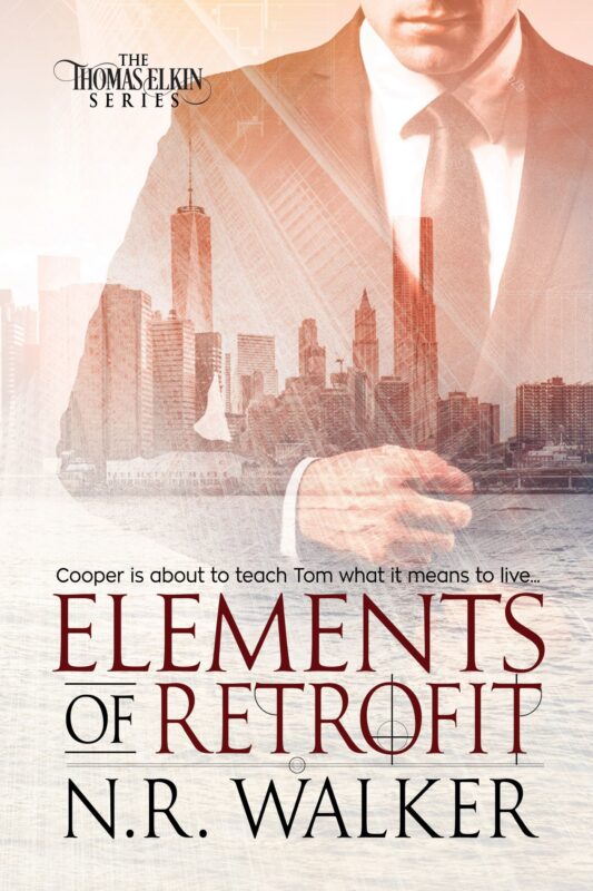 Elements of Retrofit by N.R. Walker, age gap MM workplace romance book cover