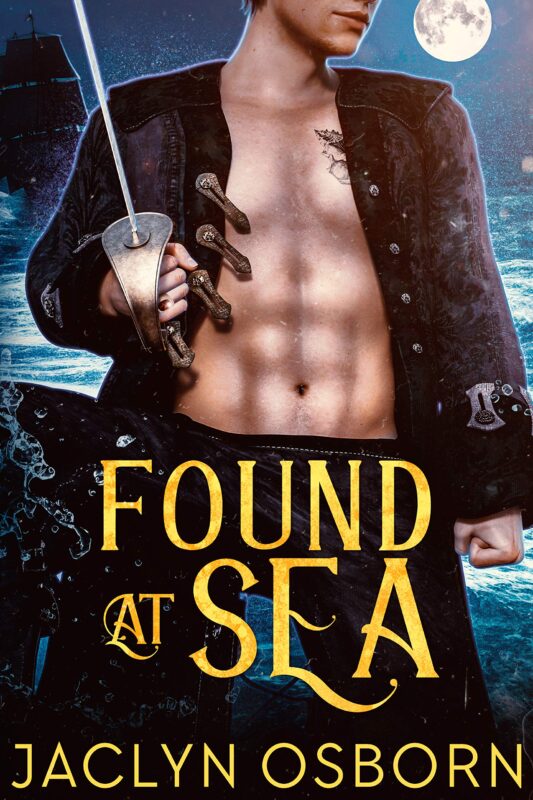 Found at Sea by Jaclyn Osborn, age gap MM pirate fantasy romance book cover