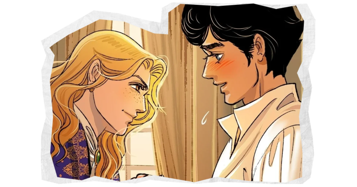 Charles d'Éon et Alexandre face à face, illustration du webtoon Les Amours du chevalier d'Éon par Li Lu