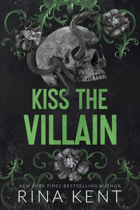 Kiss the Villain by Rina Kent, dark age gap MM romance book cover