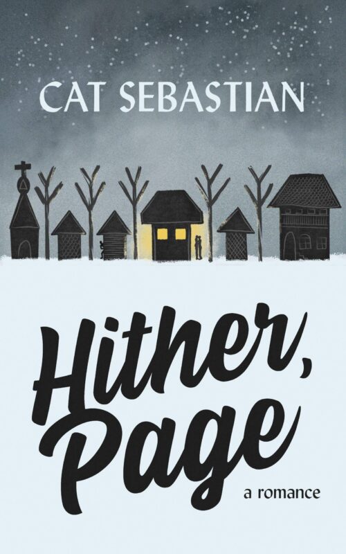 Hither Page by Cat Sebastian, MM postwar historical mystery romance book cover