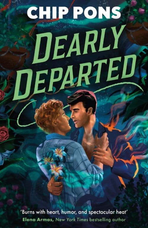 Dearly Departed by Chip Pons, Hades inspired queer romance book cover