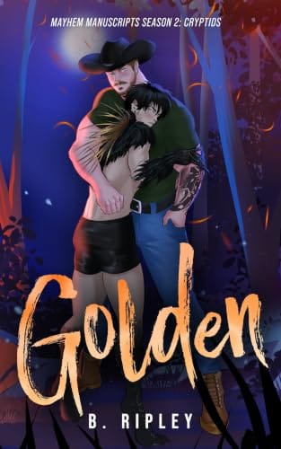 Golden by B. Ripley, Mayhem Manuscripts Cryptids, MM monster romance book cover