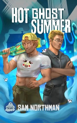 Hot Ghost Summer by Sam Northman, ExorSquad, MM paranormal romance book cover