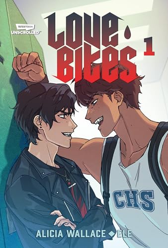 Love Bites Vol 1 by Alicia Wallace, WEBTOON vampire and werewolf graphic novel cover