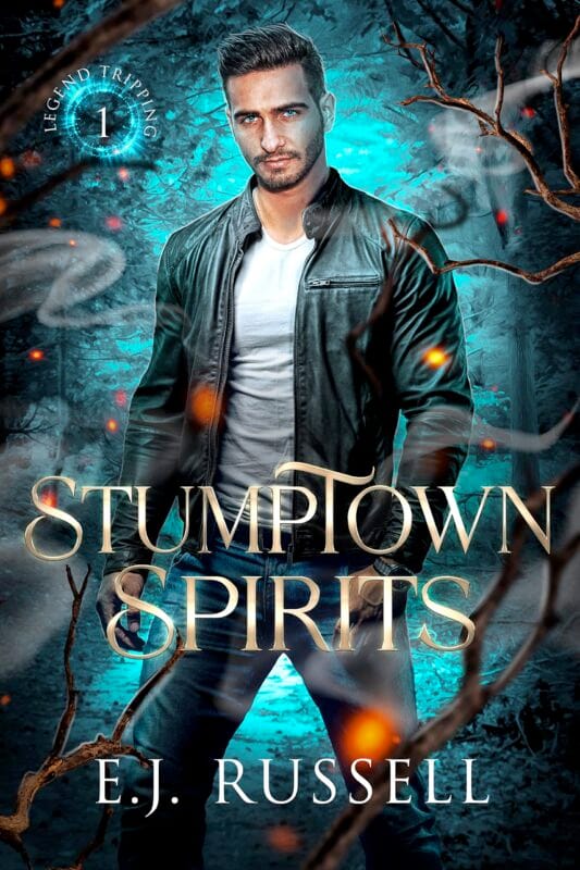 Stumptown Spirits by E.J. Russell, Legend Tripping book 1, MM ghost romance book cover