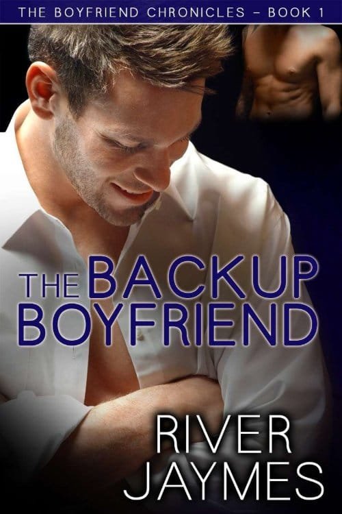 The Backup Boyfriend by River Jaymes, MM fake boyfriend romance book cover