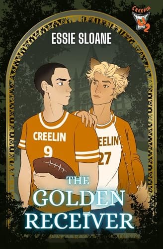 The Golden Receiver by Essie Sloane, Creepin U Season 2, MM monster romance book cover