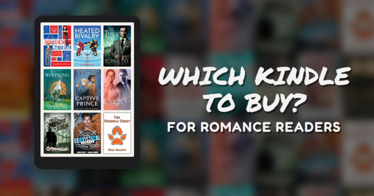 E-reader with a library of MM romance covers
